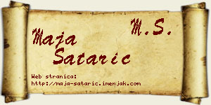 Maja Satarić vizit kartica